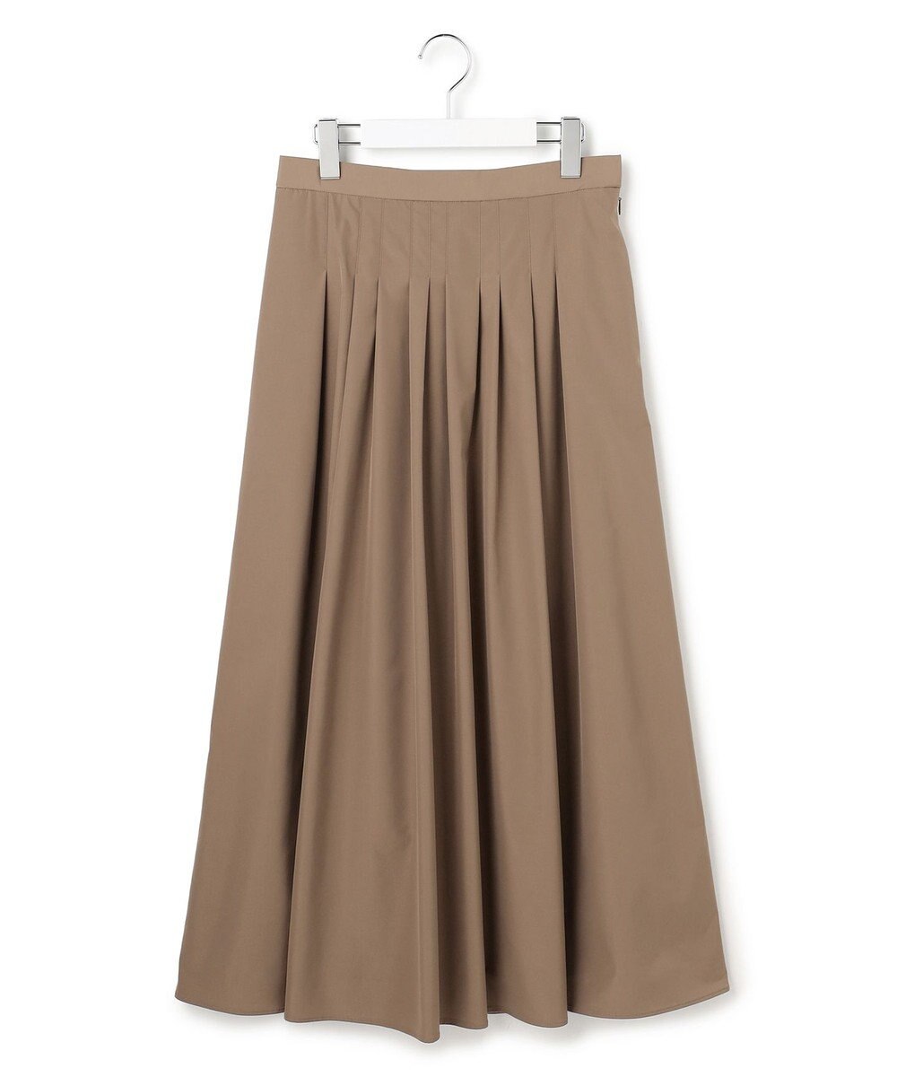 23区 【撥水加工/洗える】ブライトタフタ タック スカート 