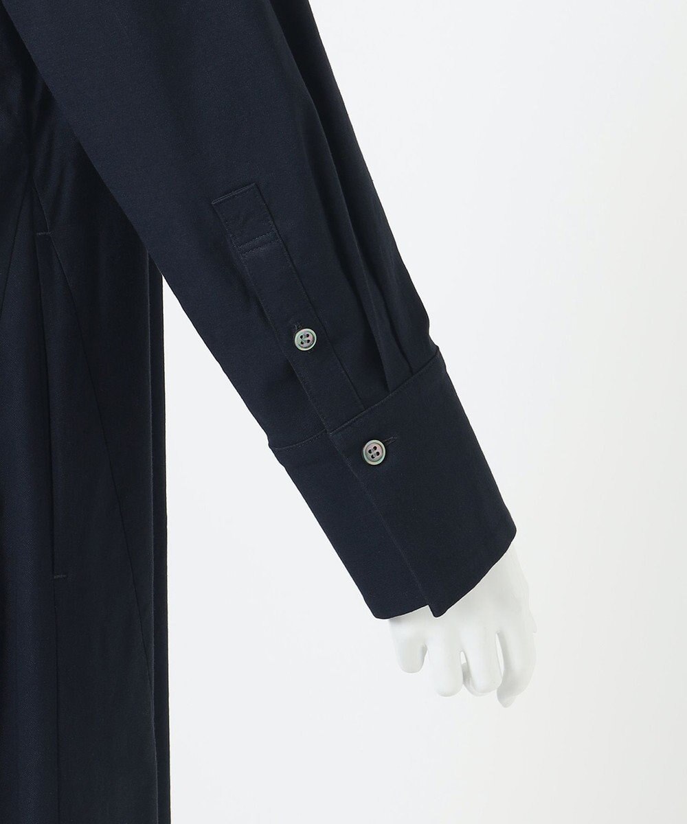 23区 【R(アール)】クリスピーリネンストレッチ 長袖ワンピース 