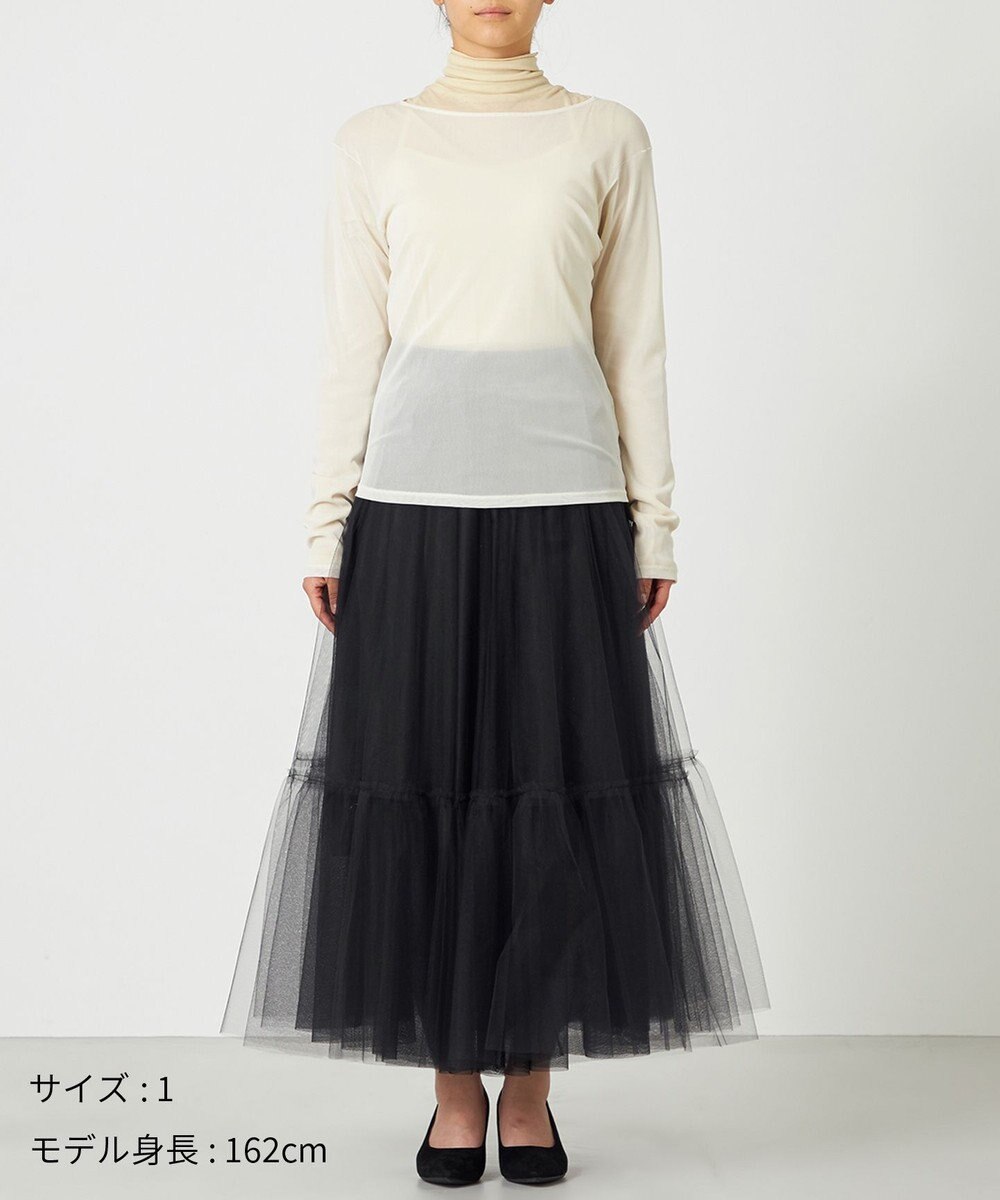 NAVE 【Nave・洗える】チュールジャージー トップス 