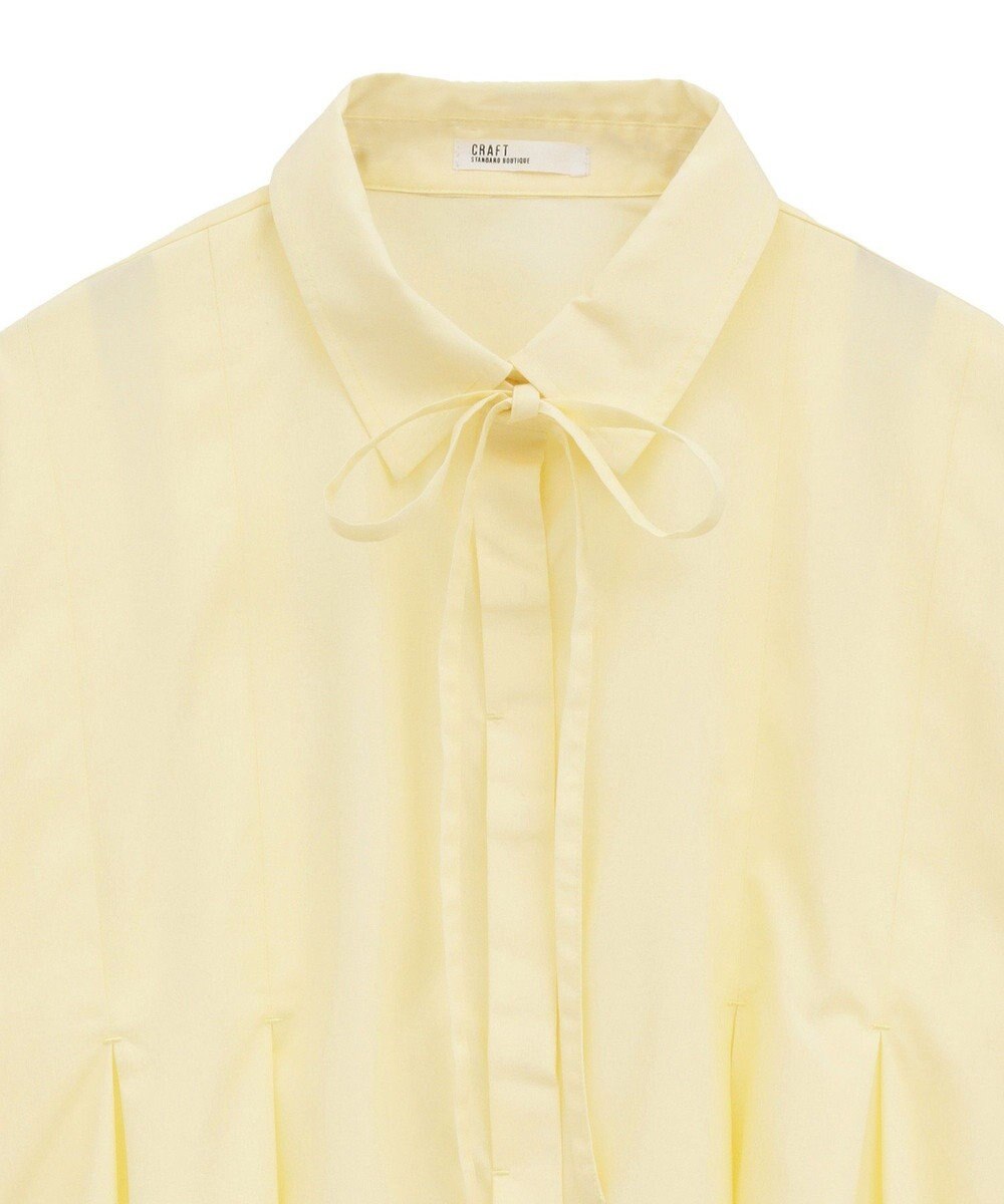 CRAFT STANDARD BOUTIQUE タイ付きタックシャツチュニック 
