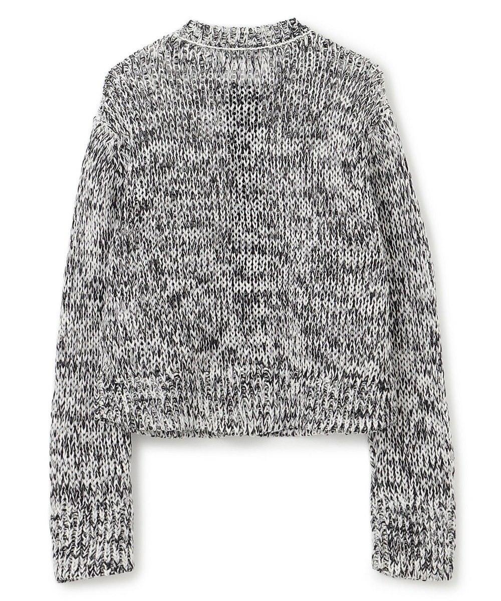 BEIGE， 【洗える】THYME / クルーネックコットンメッシュカーディガン 