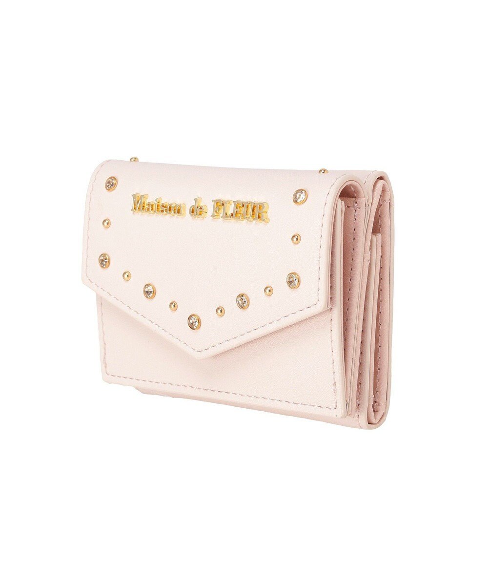 Maison de FLEUR ビジュースタッズプチウォレット 