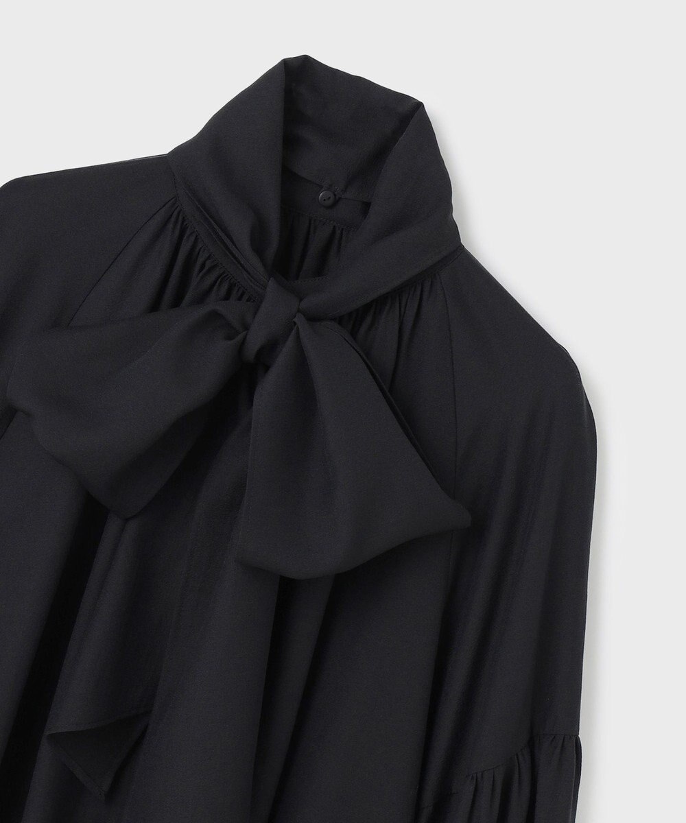 GRACE CONTINENTAL タイ付ギャザーシャツ 