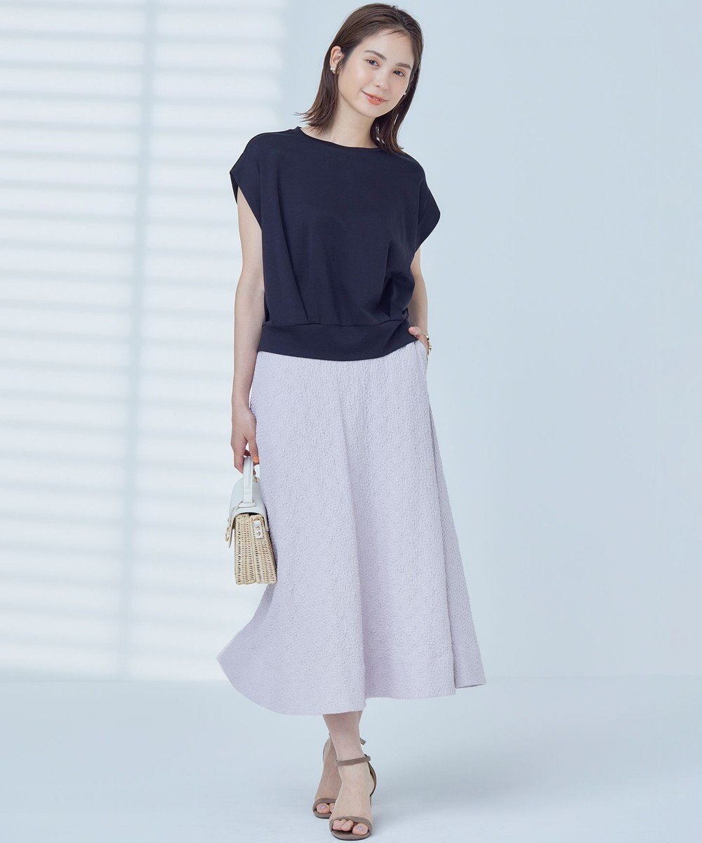 組曲 L 【WEB限定】コンシャスジャージーフレンチスリーブカットソー 