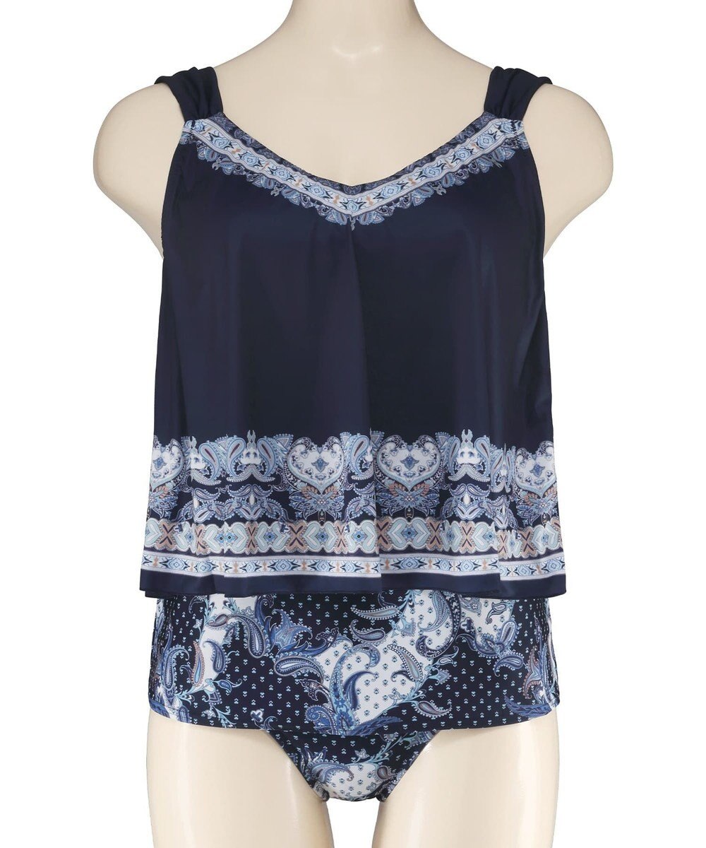 San-ai Resort（三愛水着楽園） ロングパンツセット　13L・15L　【Coral veil（コーラルヴェール）】 