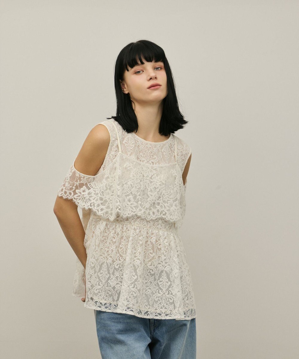 GRACE CONTINENTAL レイヤードレーストップ 