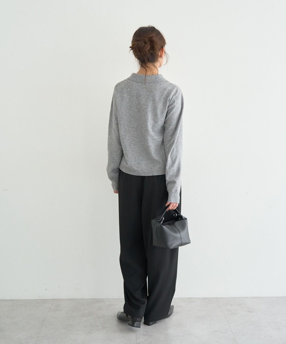 earth music&ecology 【予約】襟付きアーガイルニットカーディガン 