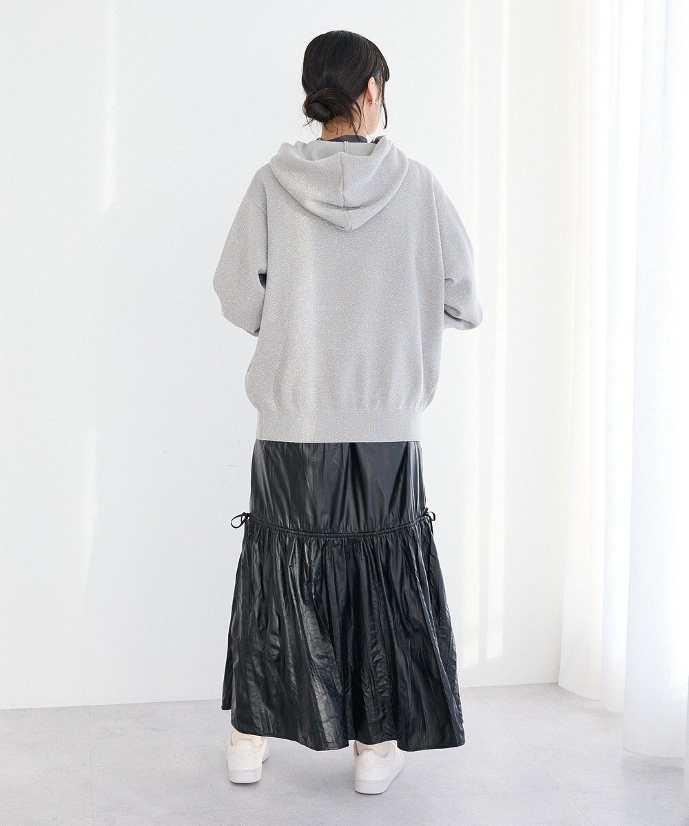 CRAFT STANDARD BOUTIQUE ラメスウェット風ニットプルオーバー 