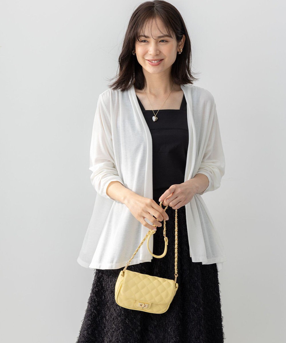 組曲 S 【WEB限定】ドレープジャージー カーディガン 