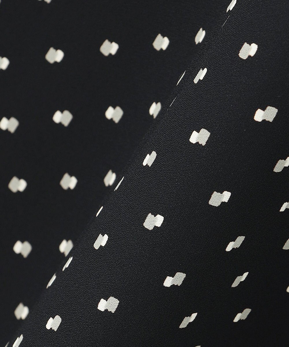 自由区 【セット可/洗える】ダブルスクエアプリント マーメイドシルエットスカート 