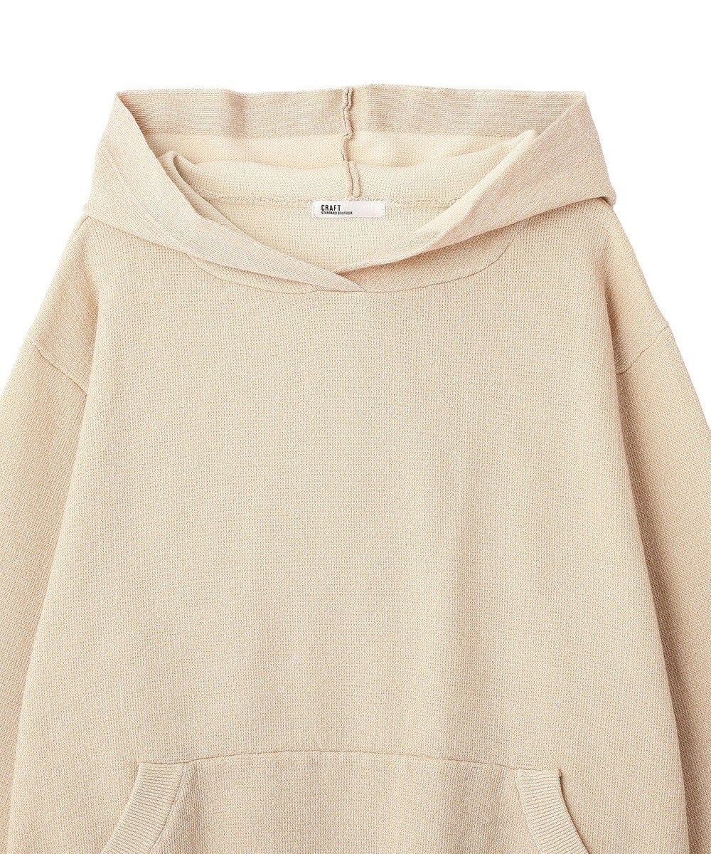 CRAFT STANDARD BOUTIQUE ラメスウェット風ニットプルオーバー 