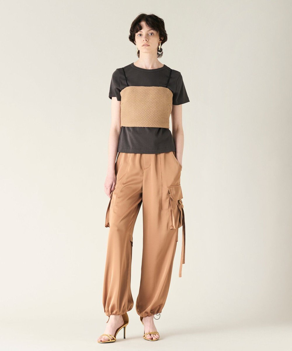 GRACE CONTINENTAL ニットライクレースビスチェ 