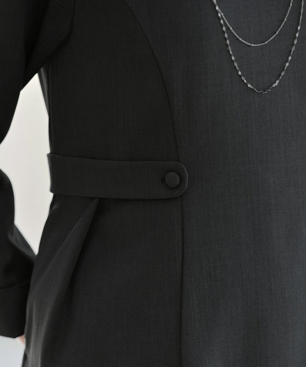 Tiaclasse L 【洗える】ウール調Aラインワンピース 