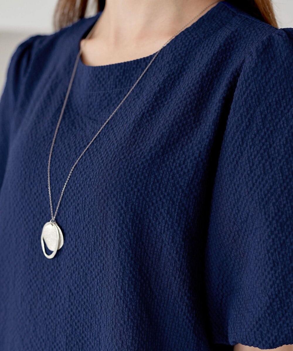 Tiaclasse L 【洗える】リップルピンタックワンピチュニック 