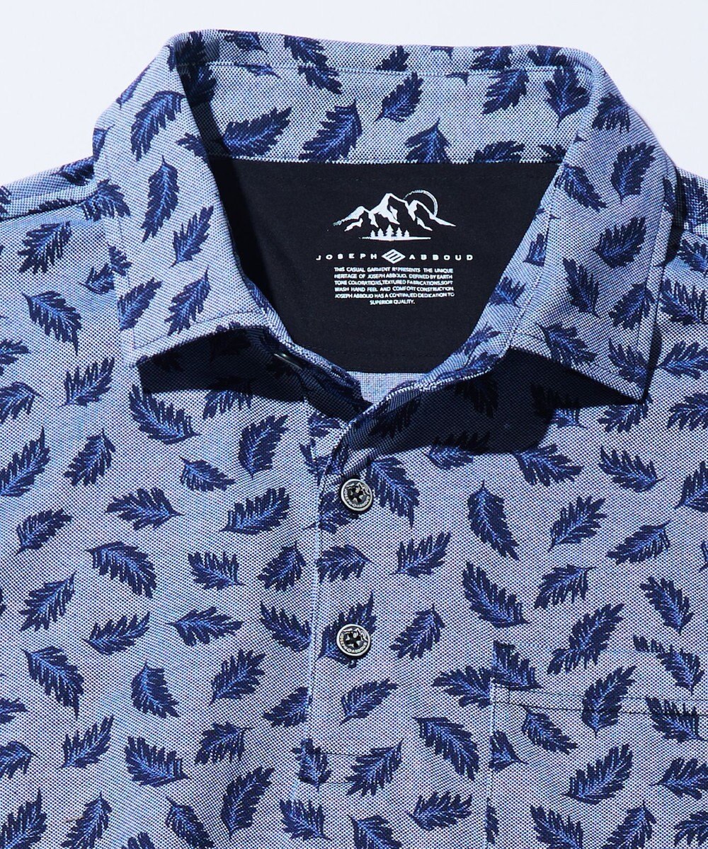 JOSEPH ABBOUD MOUNTAIN 暑さに徹底抗戦【首元に冷感ジェル】フリーズパック ポロ リーフ柄 