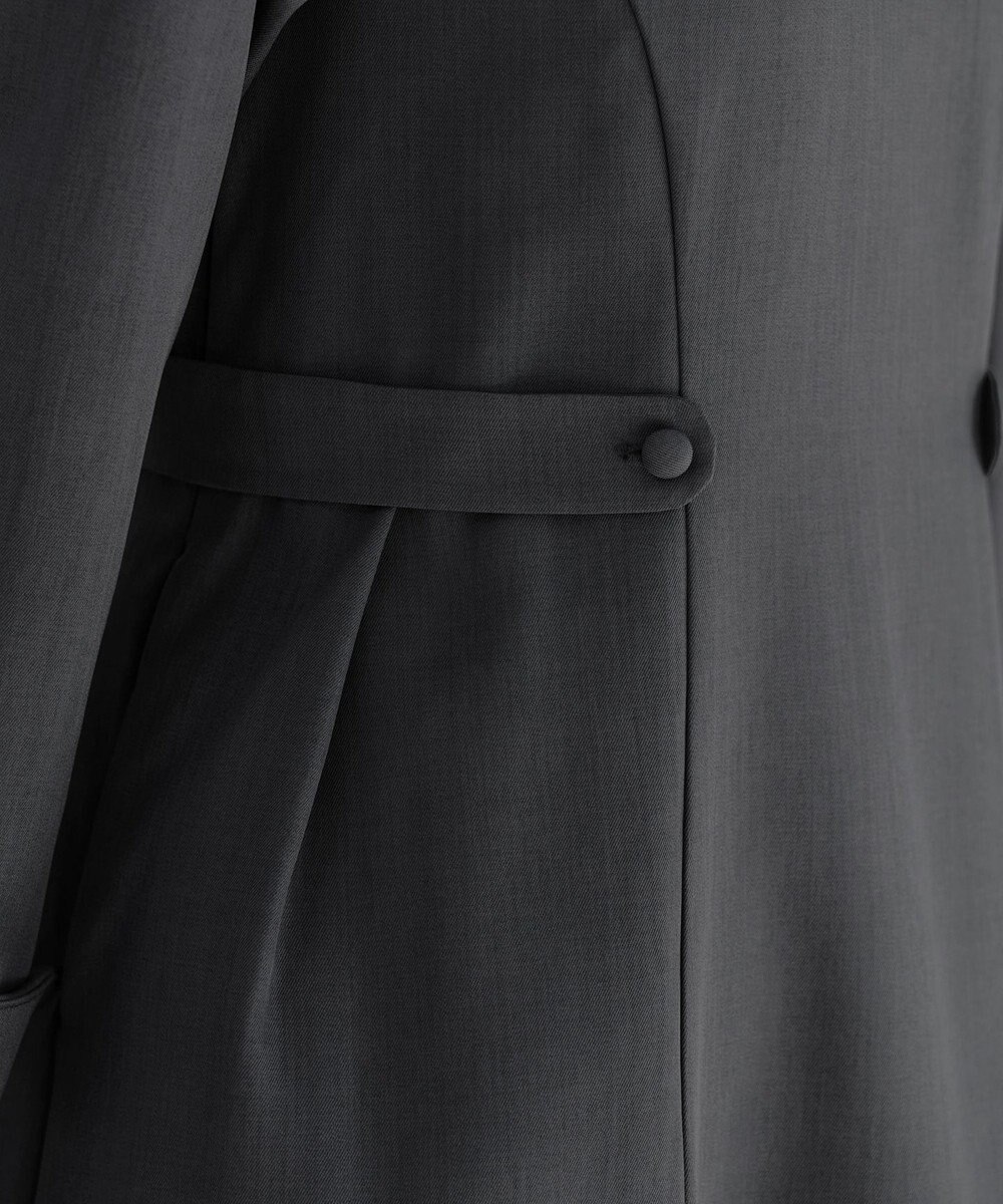 Tiaclasse L 【洗える】ウール調Aラインワンピース 