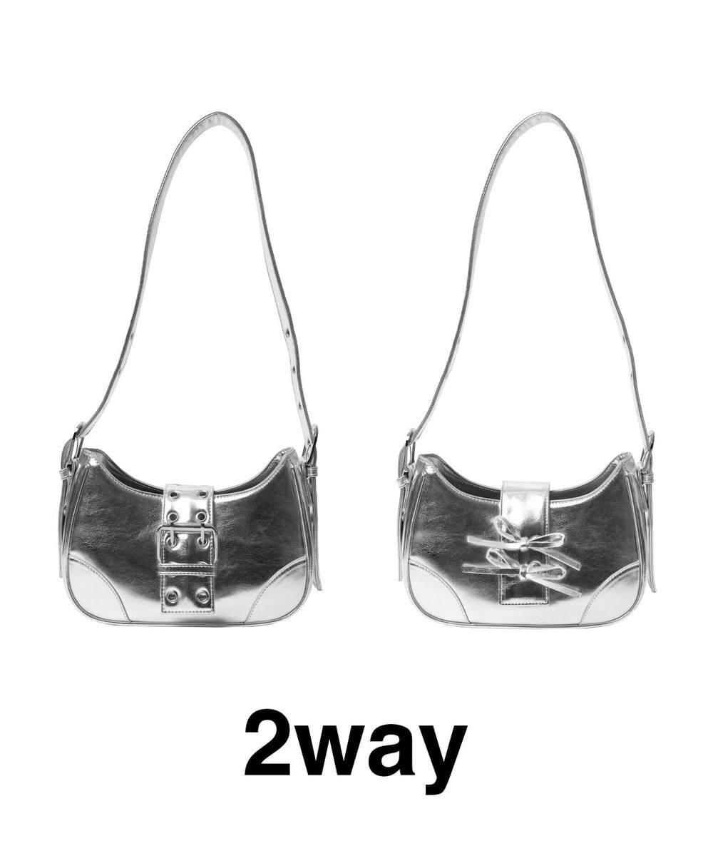 WEGO マルチWAYハーフムーンベルトバッグ 