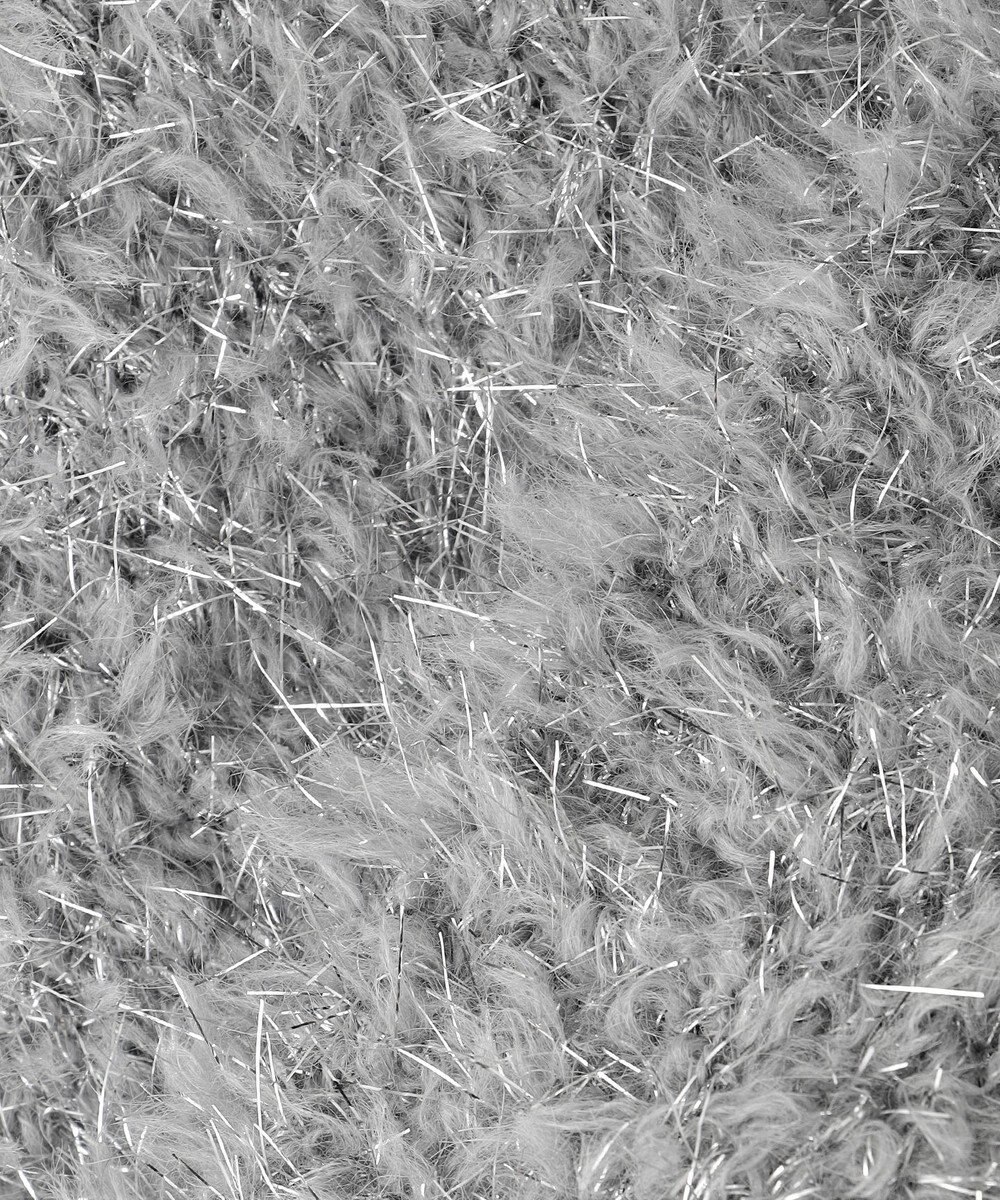 uncrave ヘアリー ラメ ニット ショート カーディガン（uncrave WHITE） 