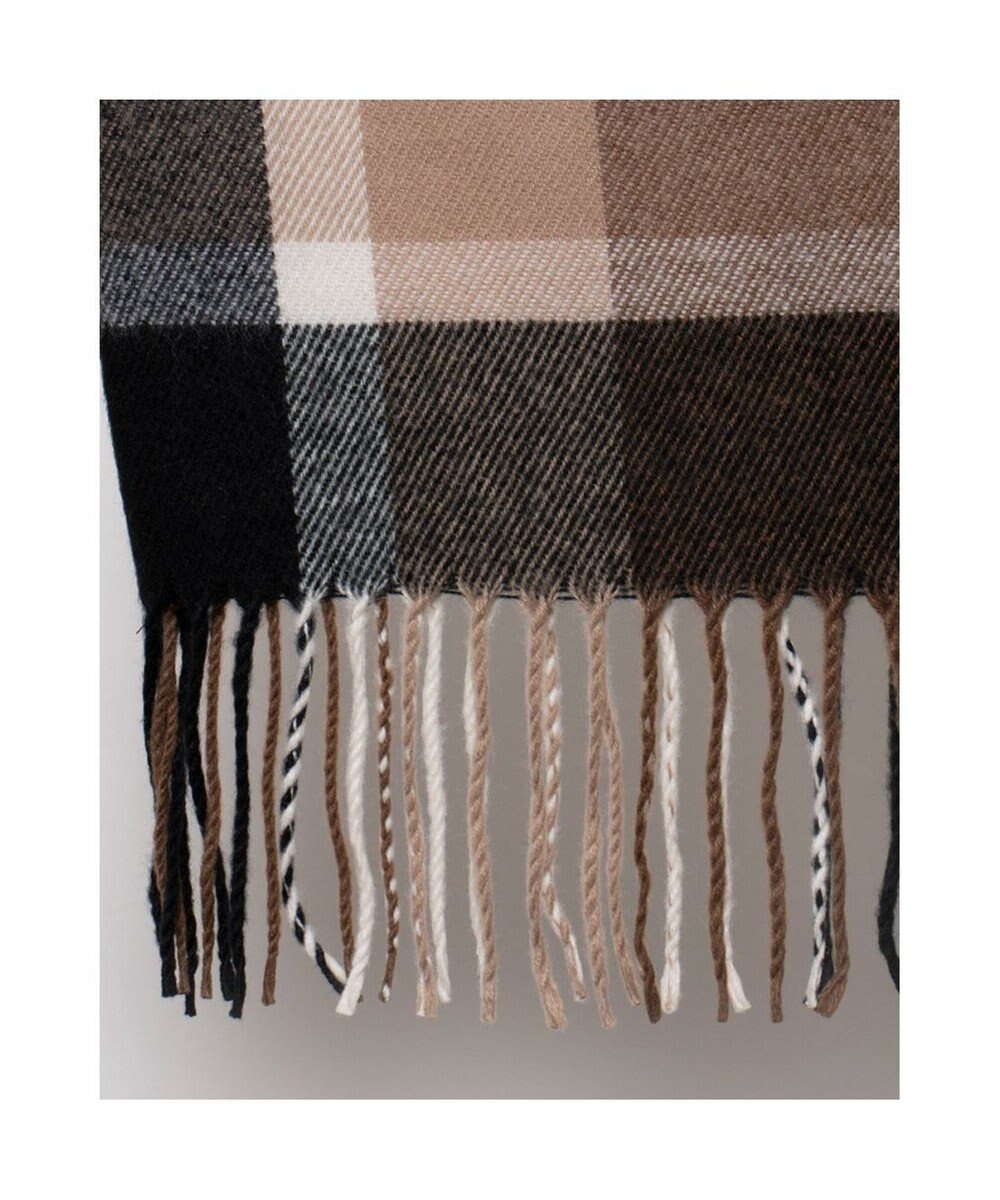 UNBILLION カシュネ cache nez / チェックサイドフリンジスヌード 