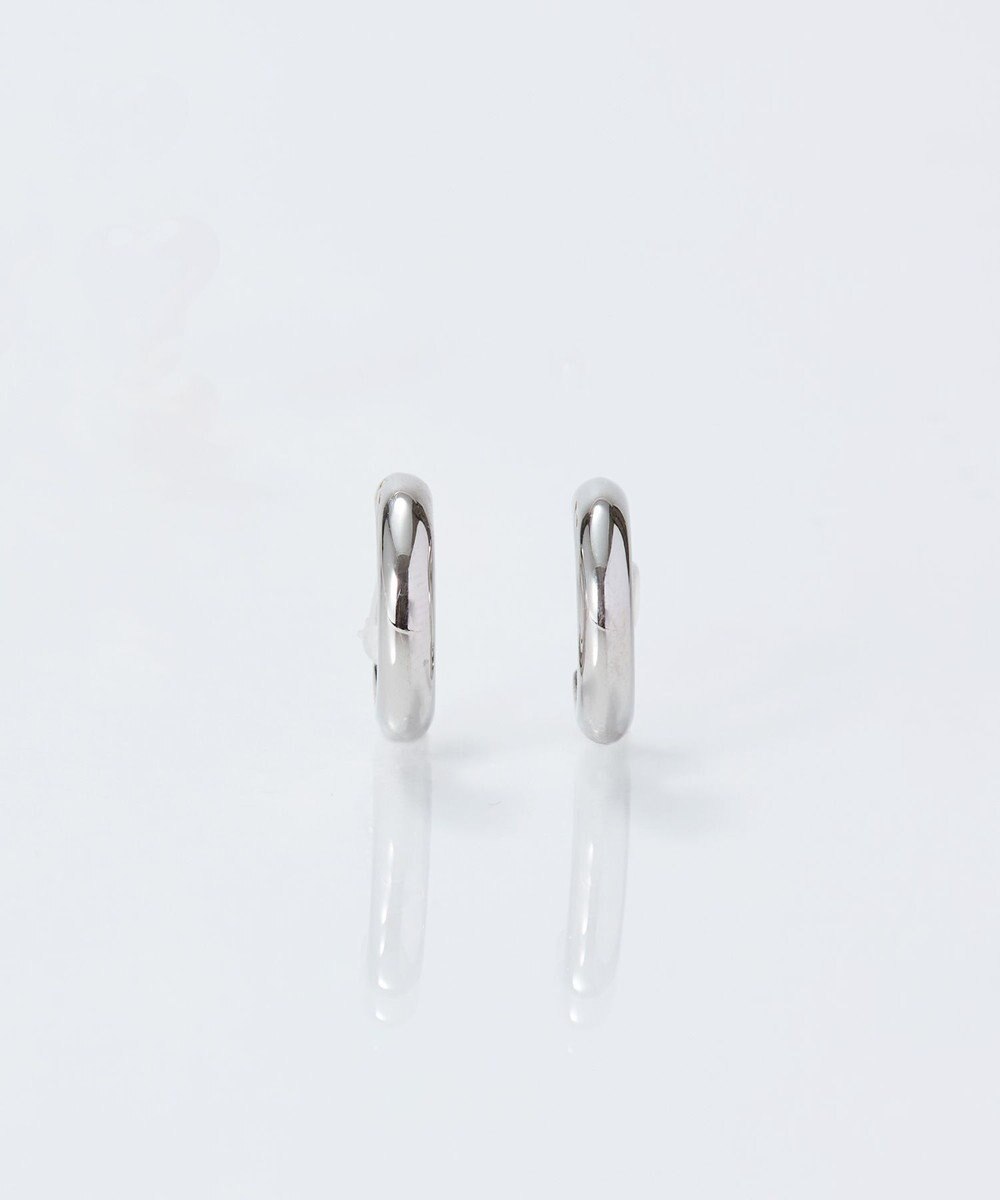 Phoebe 【痛くないシリーズ/金属アレルギー対応】ミニマルストレートフープライトフィットイヤリング　シルバー 