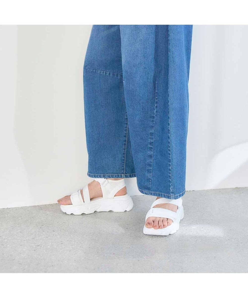 MODE ET JACOMO <noyau>トリプルベルクロ厚底スポーツサンダル 