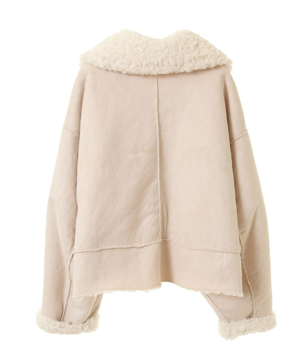 earth music&ecology リバーシブルフェイクムートンショートブルゾン 