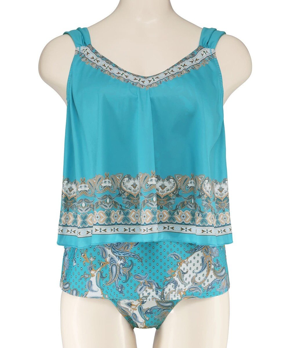 San-ai Resort（三愛水着楽園） ロングパンツセット　13L・15L　【Coral veil（コーラルヴェール）】 