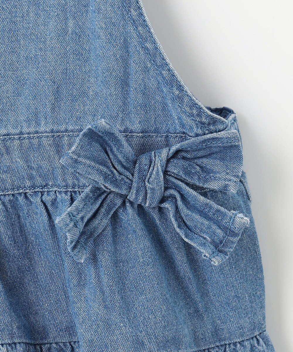 ANY KIDS ティアード デニムジャンパースカート 