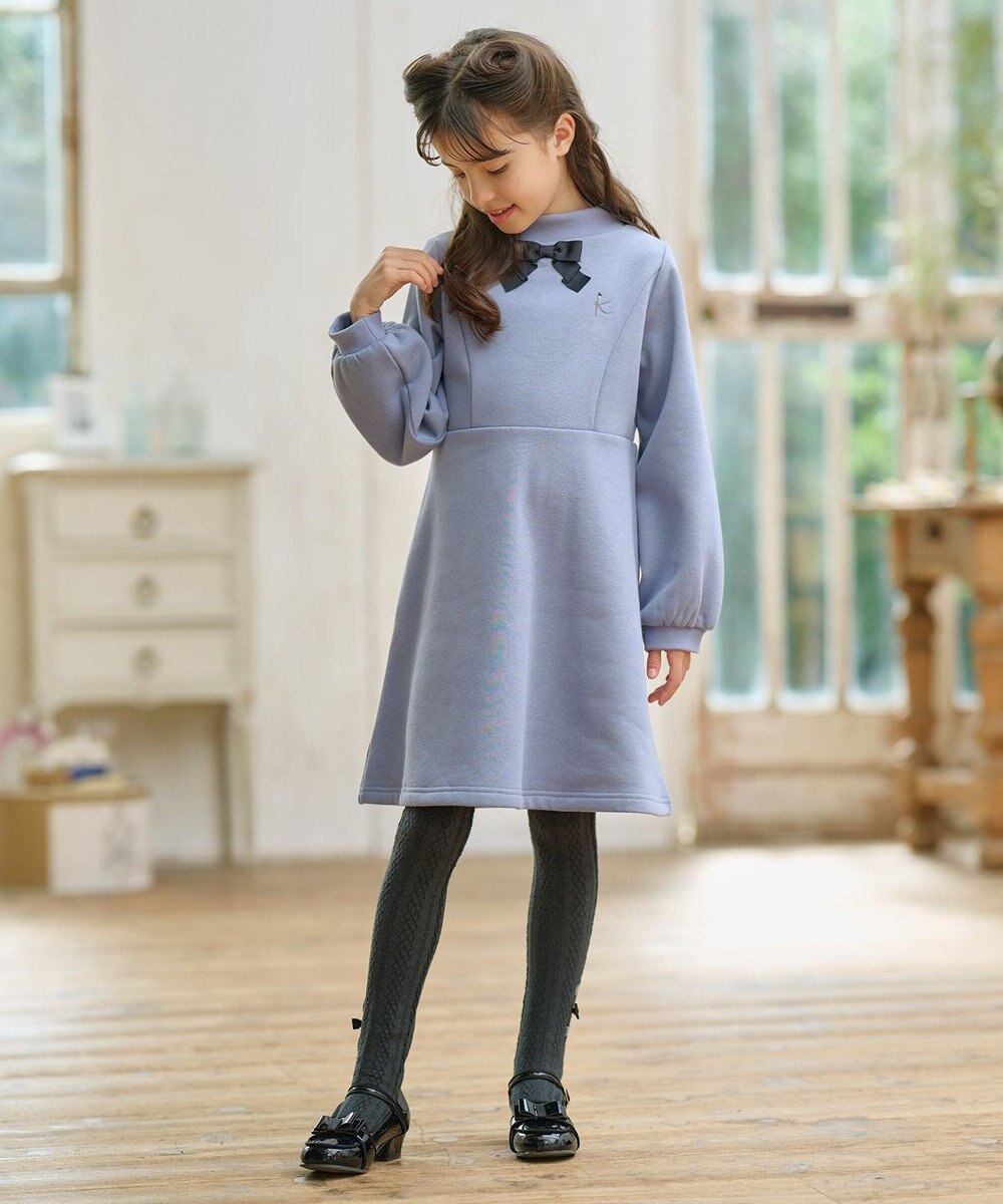 組曲 KIDS 【110-140cm】リボンタイ ワンピース 