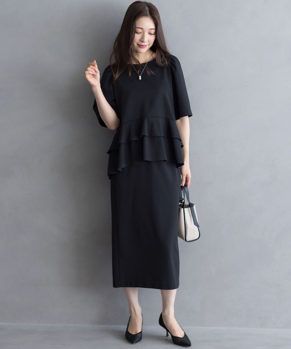 組曲 S ご好評につき追加生産【WEB限定】ジョーゼットジャージーティアード ブラウス 