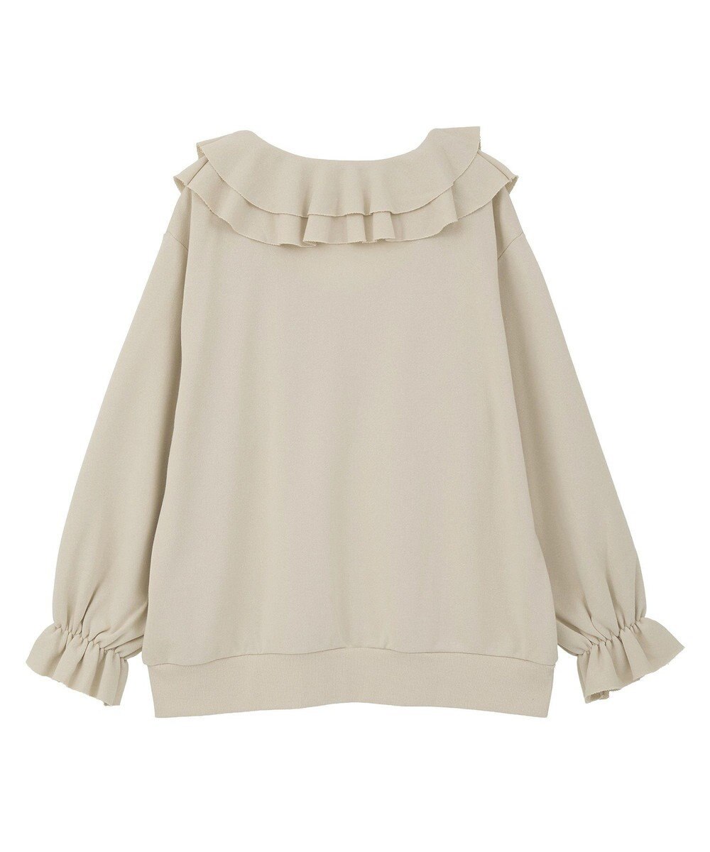 earth music&ecology 【裏毛】フリルカラーＺｉｐウラケブルゾン 