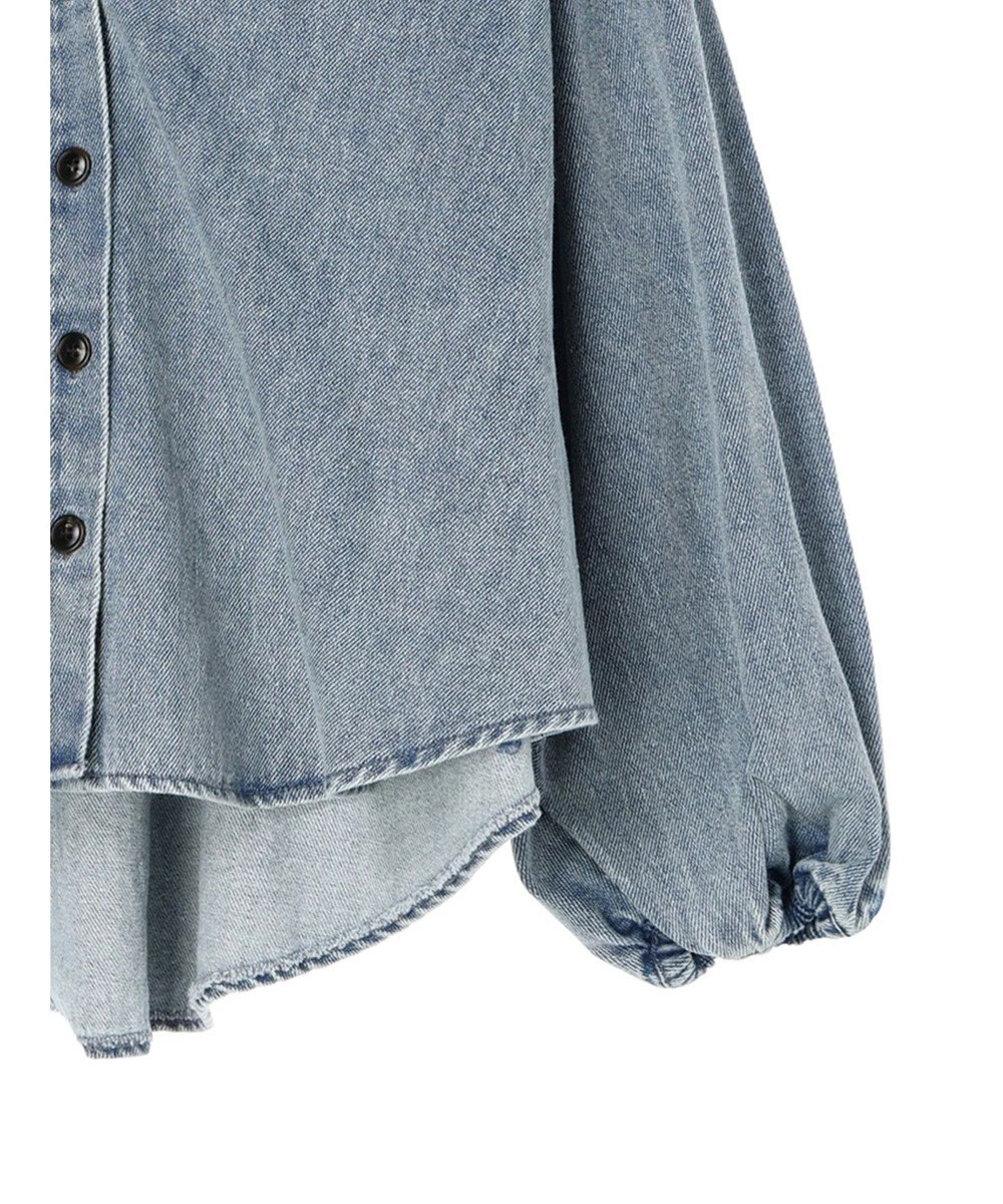 CRAFT STANDARD BOUTIQUE デニムギャザーヨークブラウス 