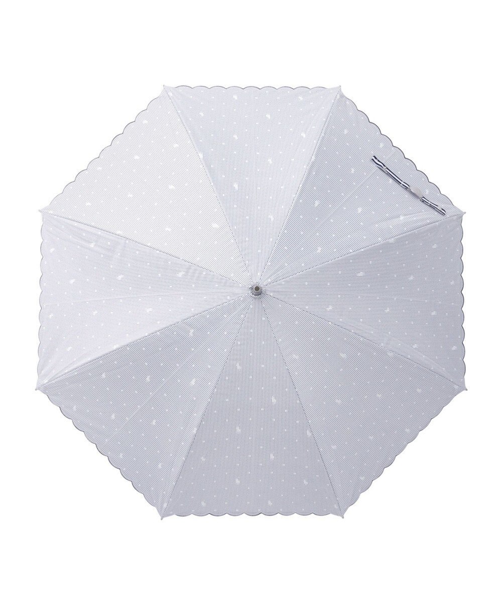 MOONBAT 【軽量】POLO RALPH LAUREN 晴雨兼用日傘 長傘 ストライプドット／遮光 遮熱 UV 