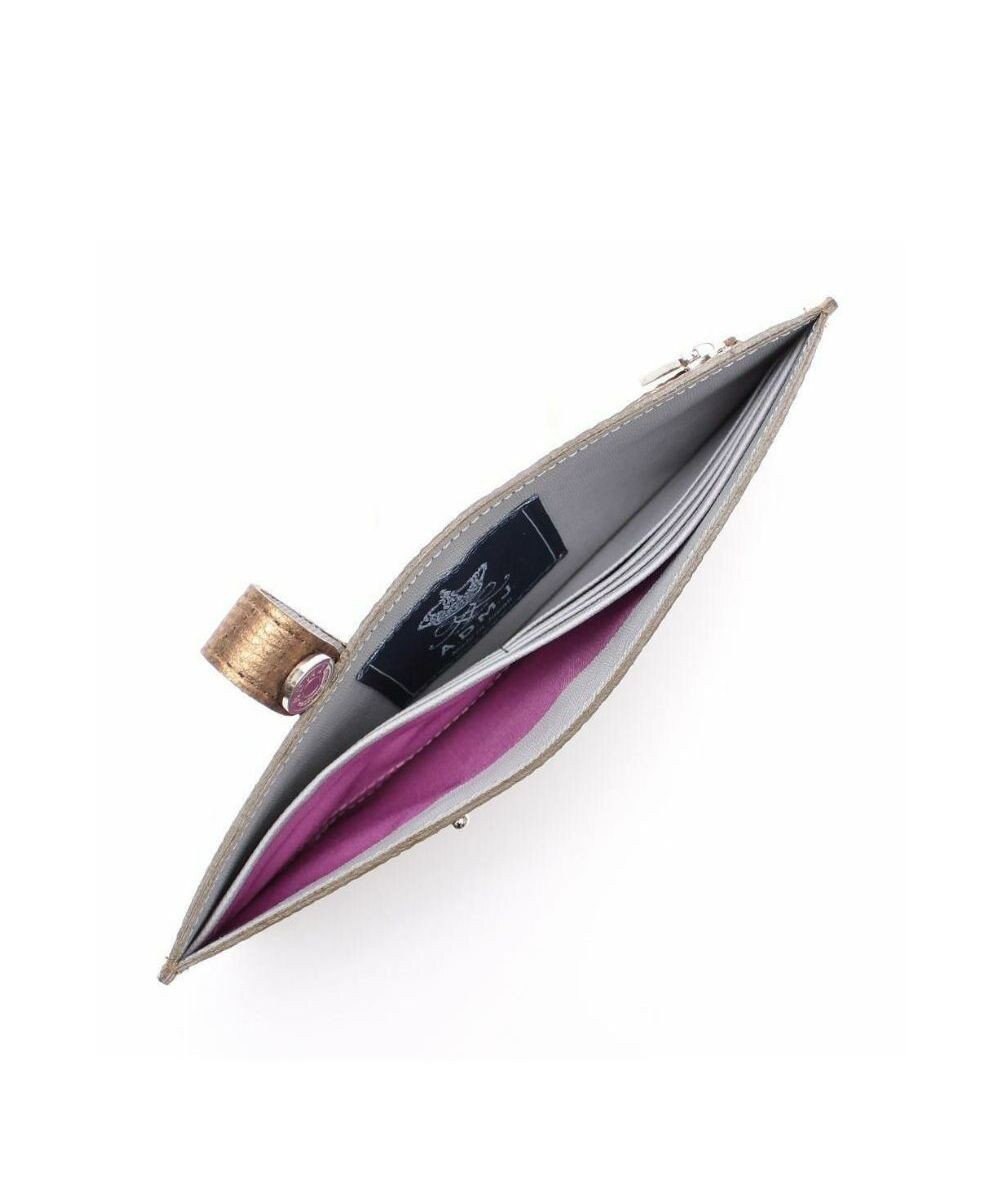 A.D.M.J. 【牛革】メタリックレザー/スリムウォレット 