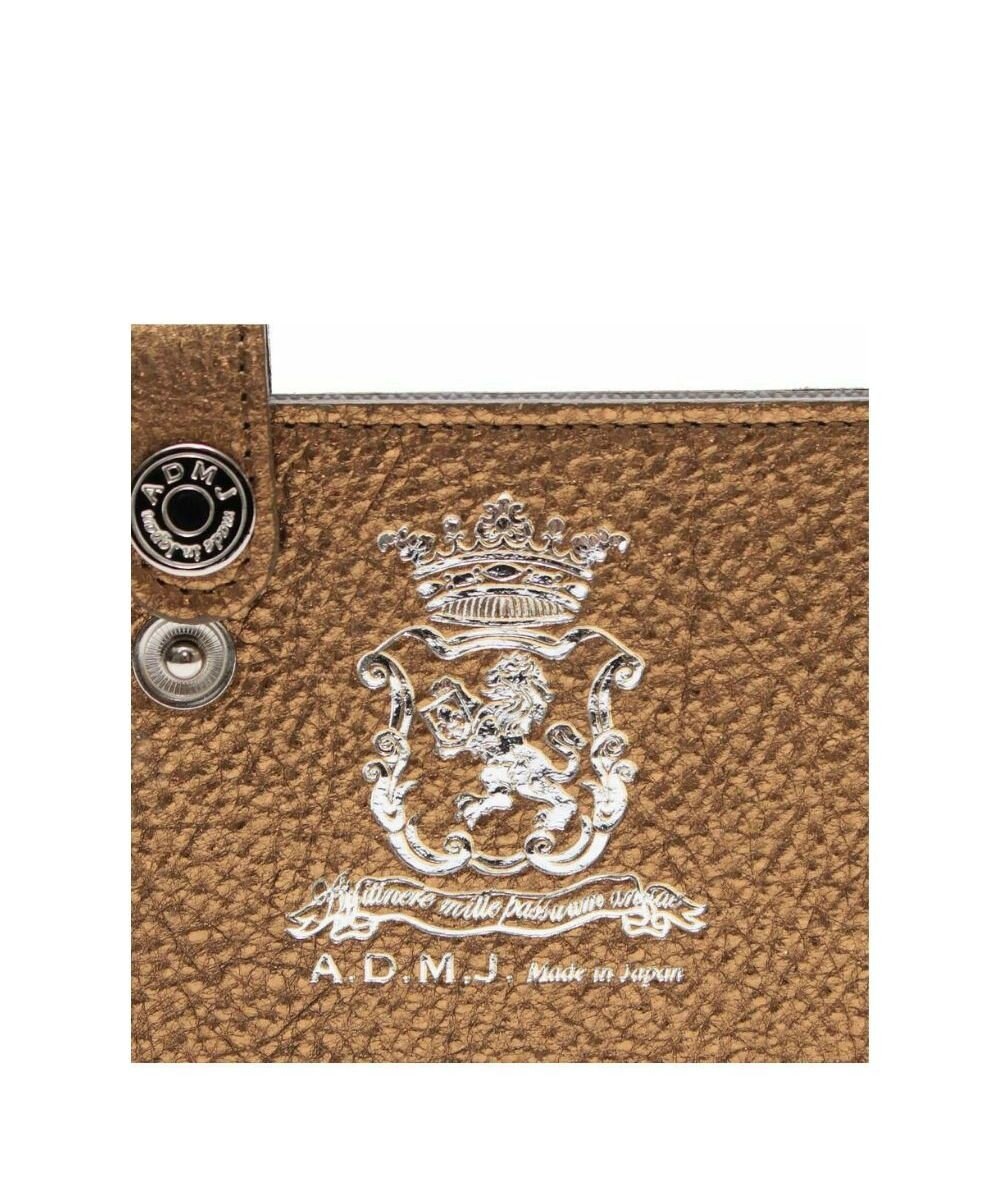 A.D.M.J. 【牛革】メタリックレザー/スリムウォレット 