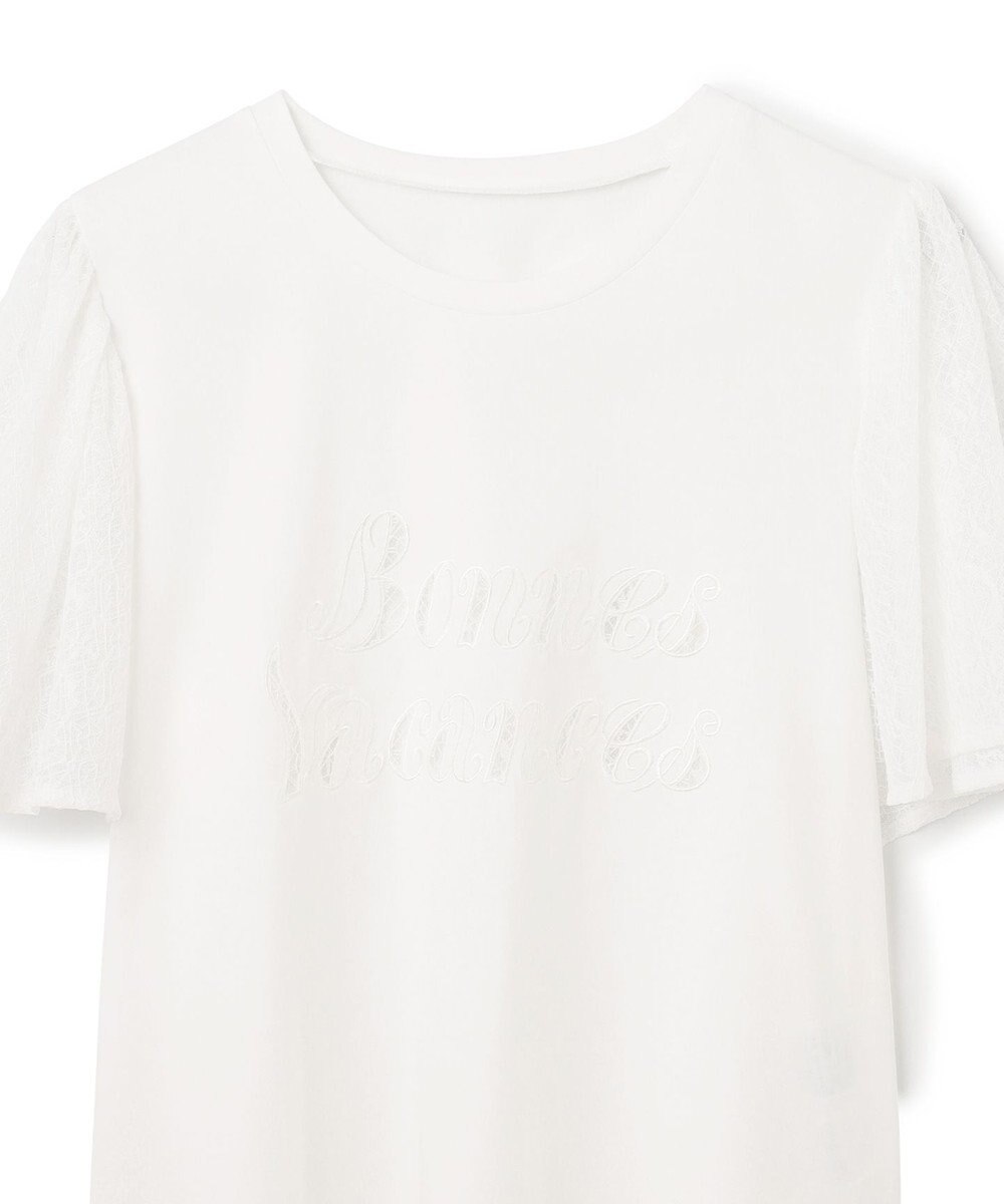 GRACE CONTINENTAL レースロゴTシャツ 