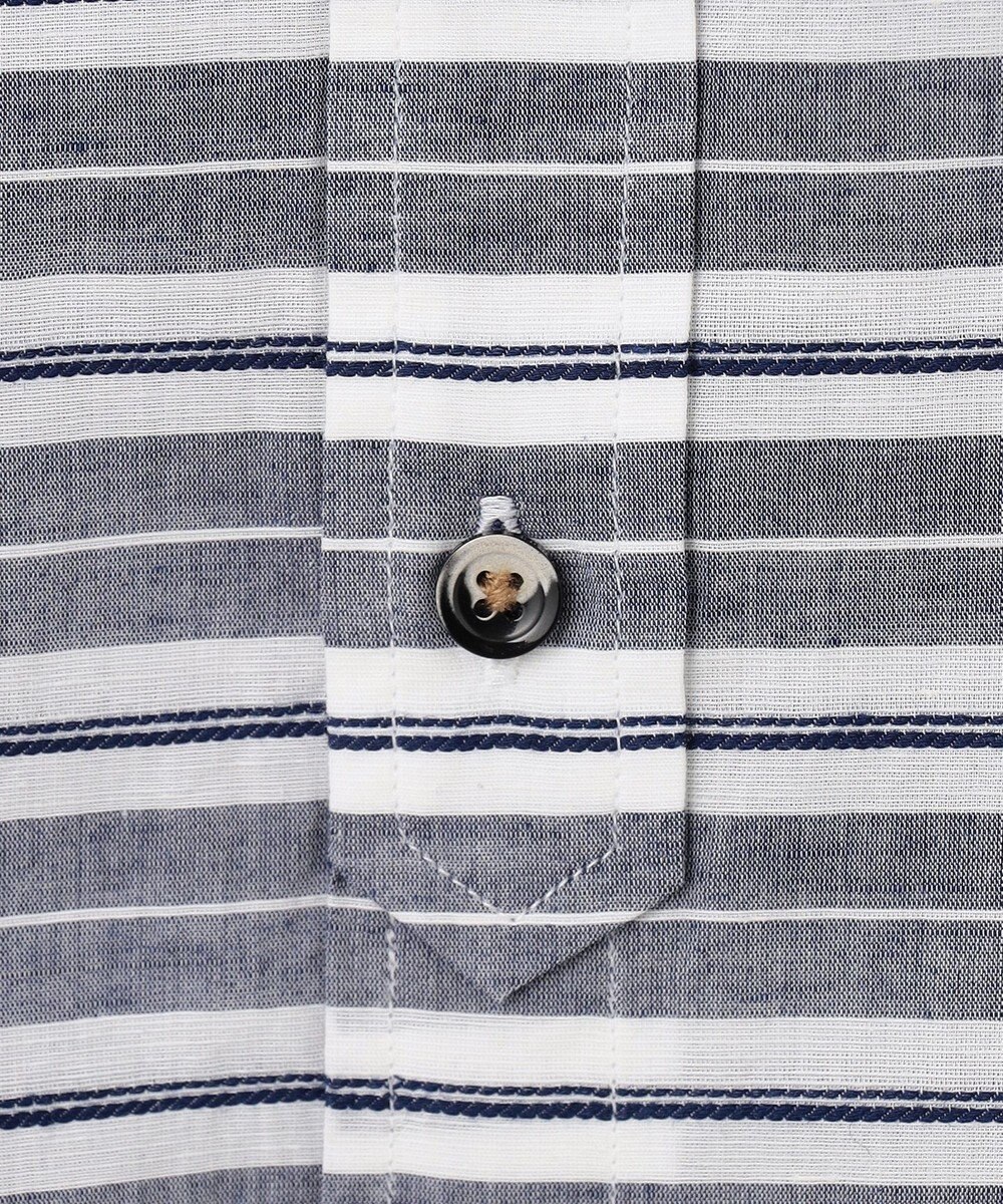 JOSEPH ABBOUD 【清涼感】エアリノマリンボーダーシャツ 