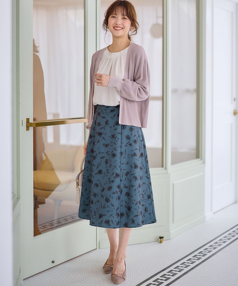 ANY SIS 【洗える】フローラルパターン スカート 