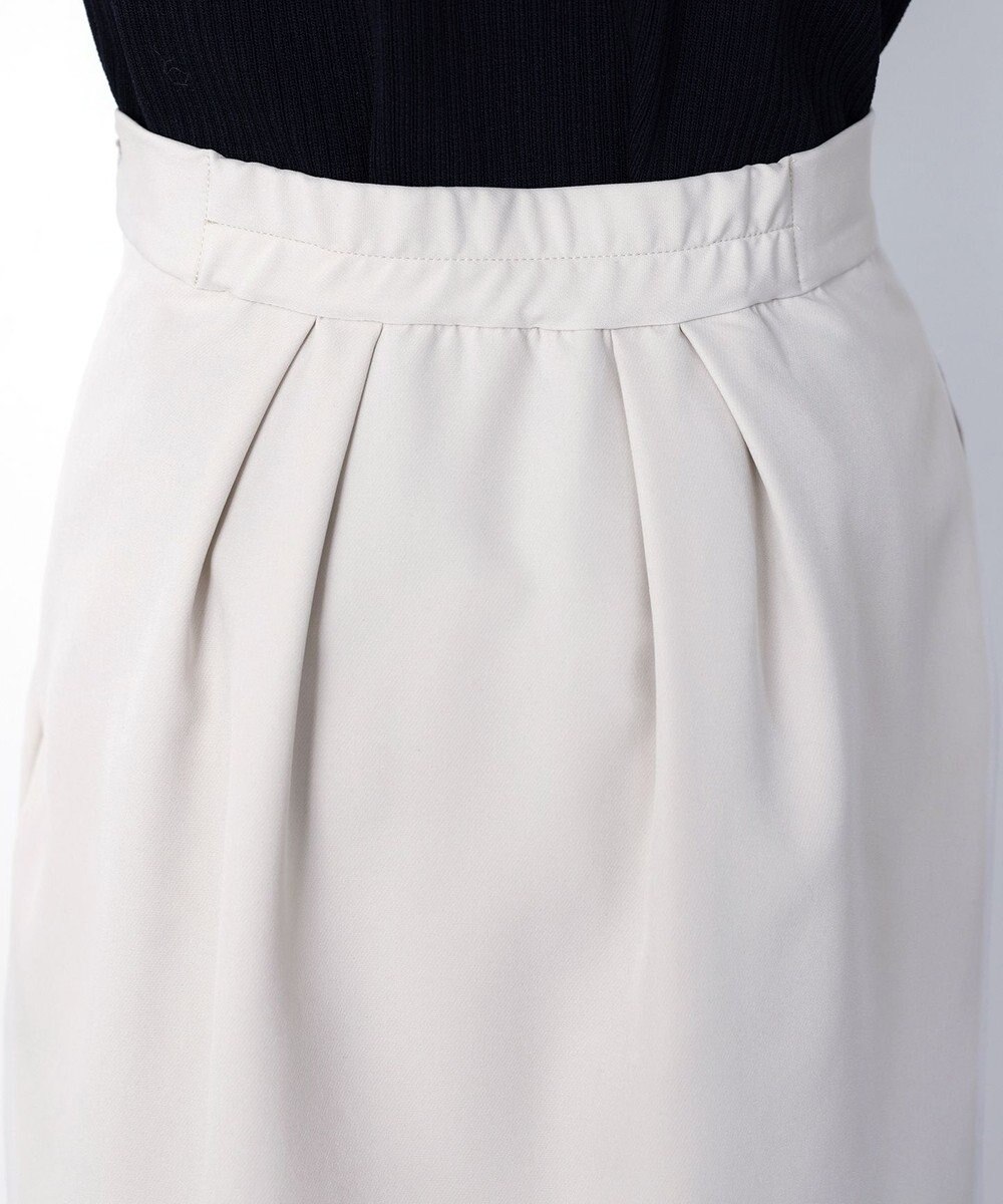 Tiaclasse 【ダブルクロス・洗える】アシンメトリープリーツスカート 