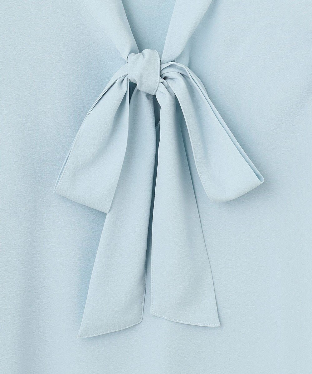 Feroux 【大好評につき追加生産・新色登場】リボンタイパフスリーブ半袖 ブラウス 