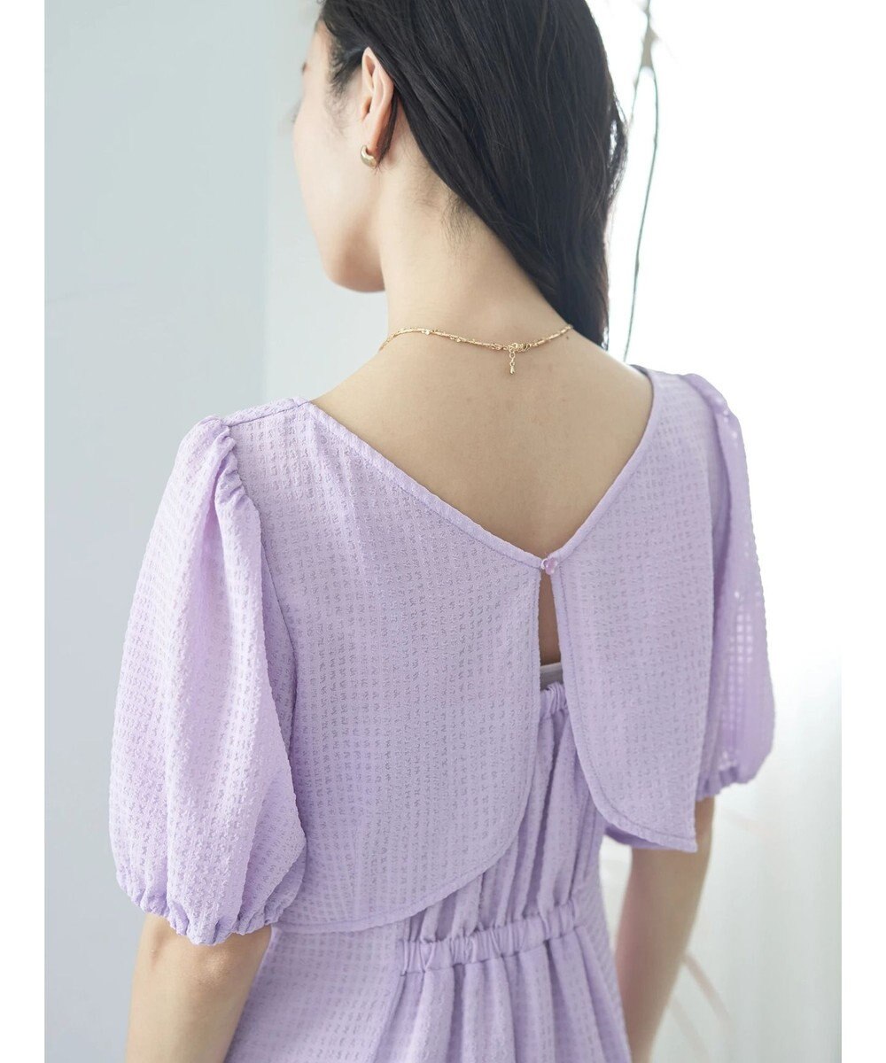 earth music&ecology ＳＥＴ２点パフスリーブブラウス＋キャミワンピース 