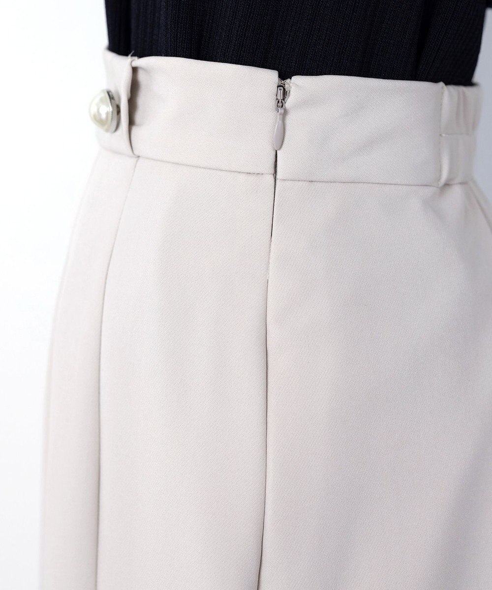 Tiaclasse L 【ダブルクロス】【洗える】アシンメトリープリーツスカート 