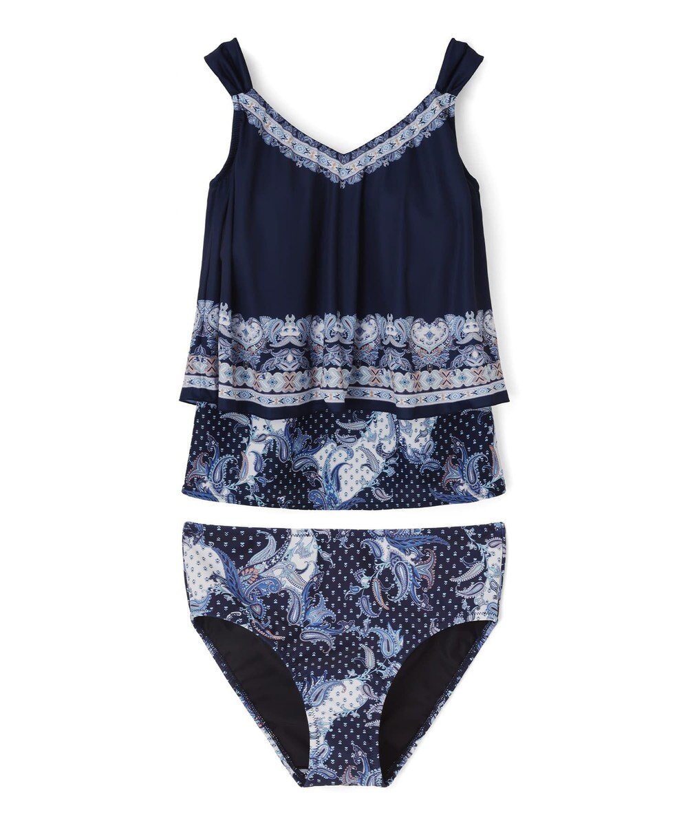 San-ai Resort（三愛水着楽園） ロングパンツセット　13L・15L　【Coral veil（コーラルヴェール）】 