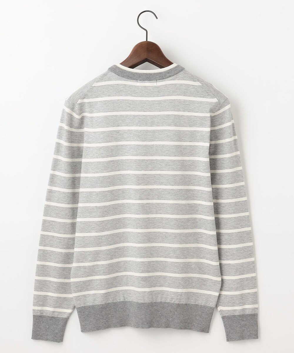 JOSEPH ABBOUD 【チクチクしない/イージーケア/3シーズン対応】ハイカウントSNOWY ボーダー ニットＴ 