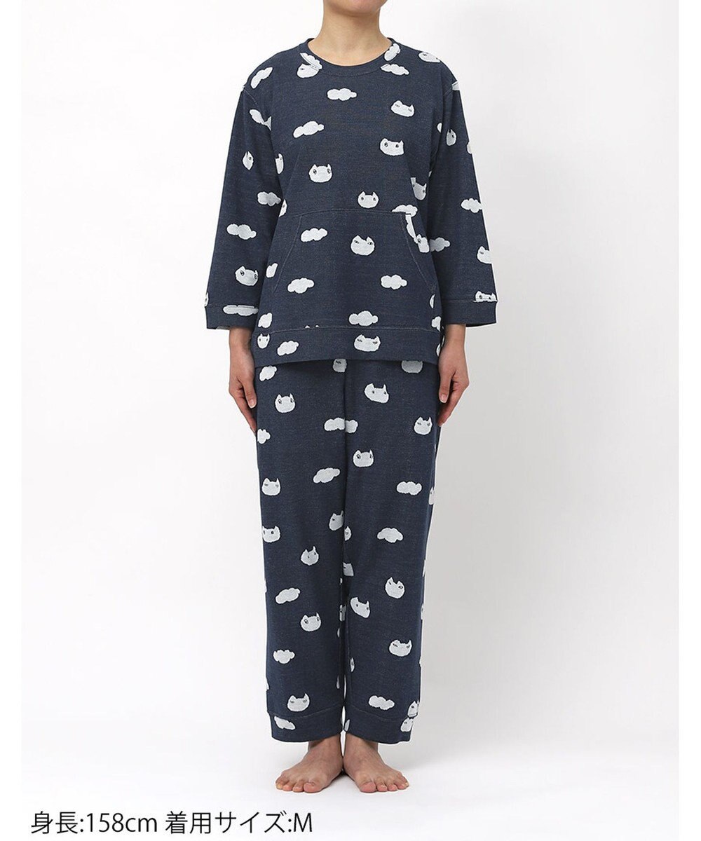 tsumori chisato SLEEP ツモリチサト パジャマ 綿100%(本体) ジャカード 8分袖 長袖 9分丈 レディース UDX218/ワコール 