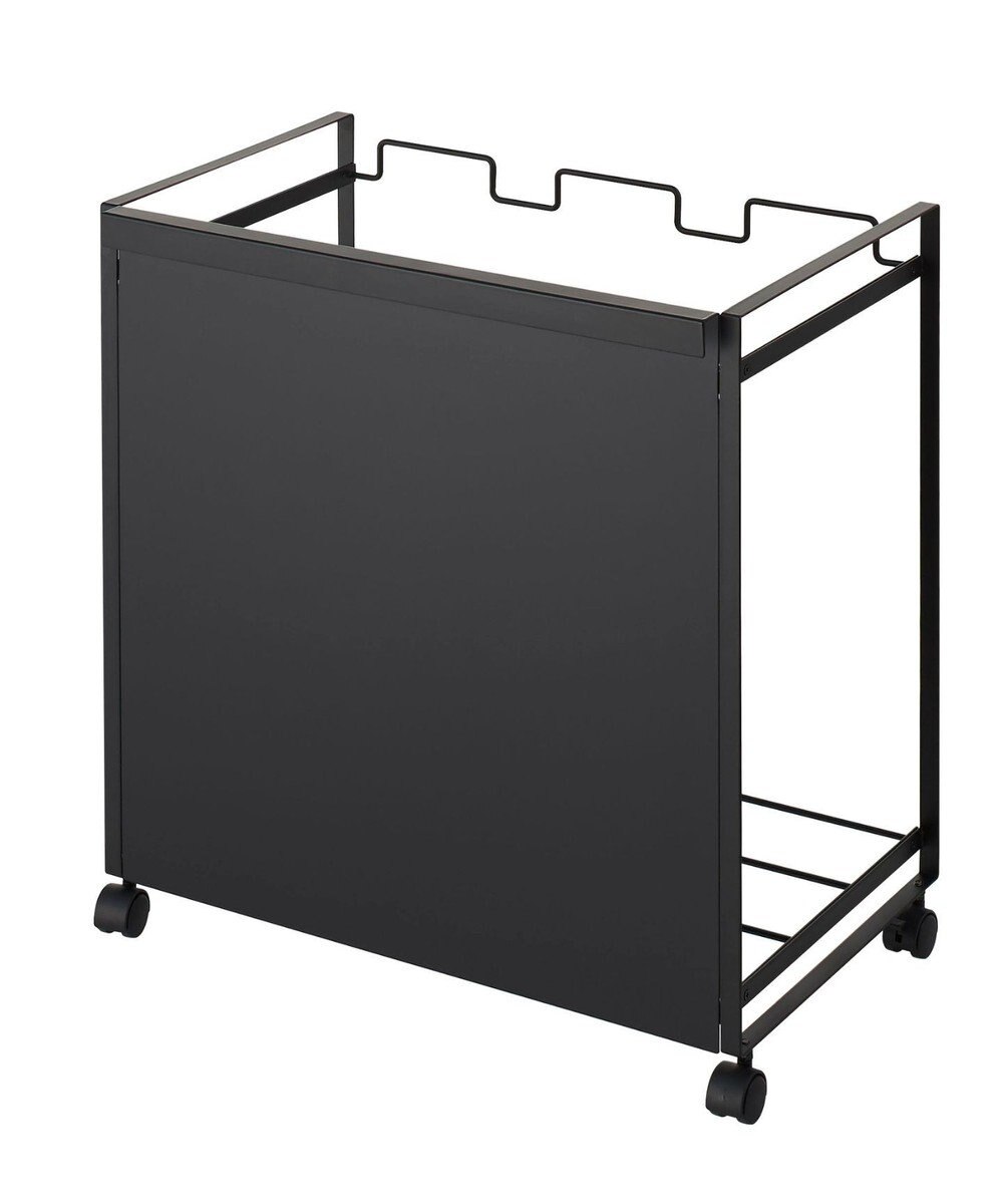 tower 目隠し分別ダストワゴン タワー 3分別  ブラック 