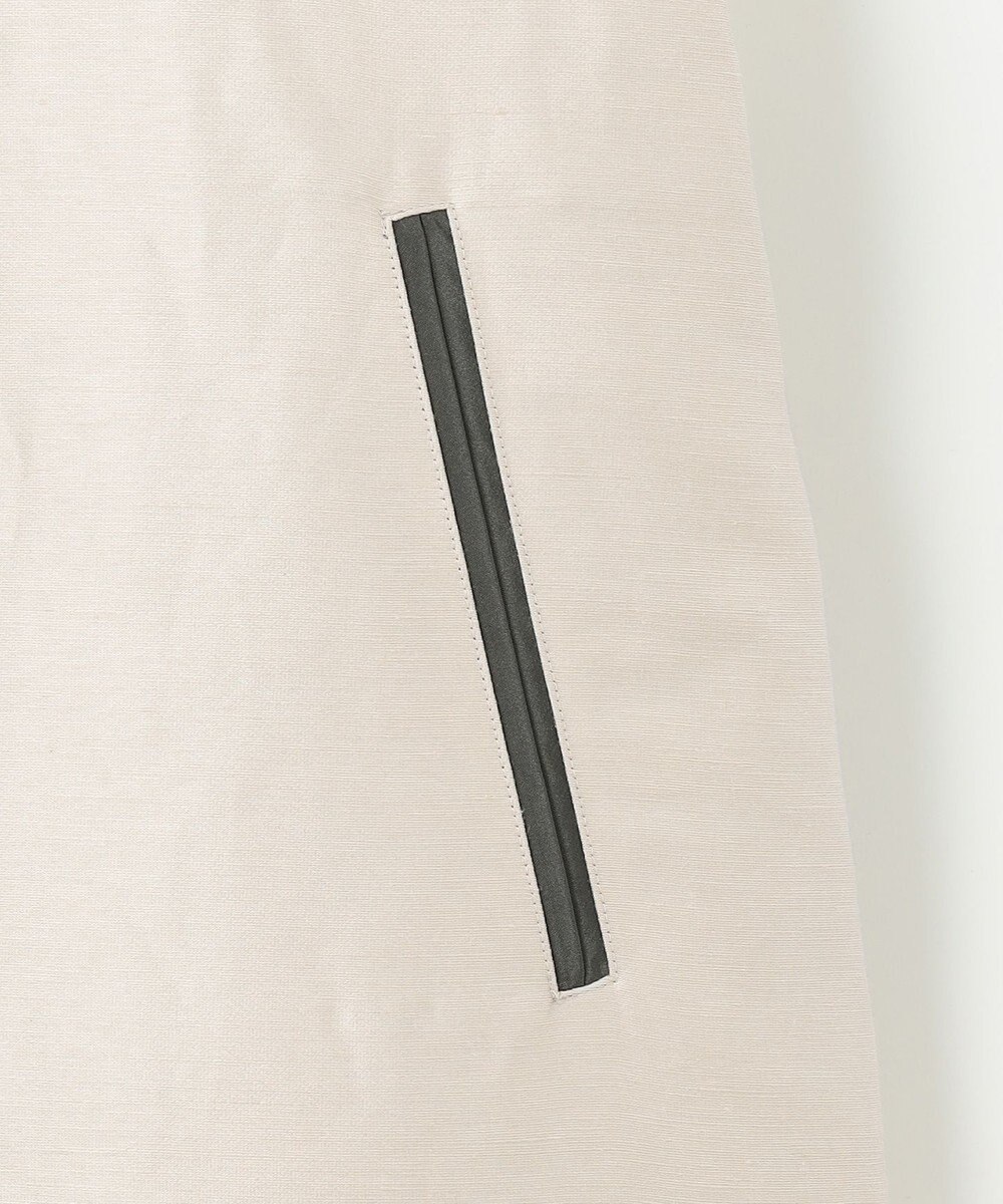 自由区 バイカラーパイピング コート 