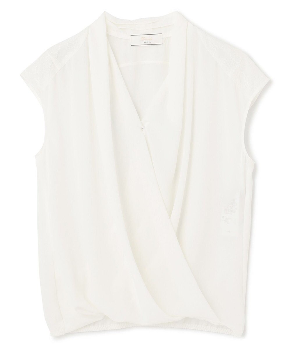 BEIGE， OLIVE / フレンチスリーブブラウス 