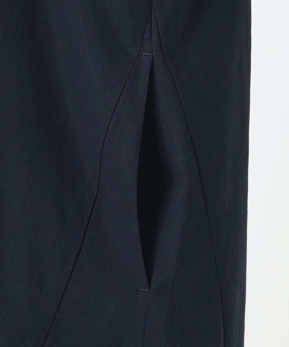 23区 【R(アール)】クリスピーリネンストレッチ 長袖ワンピース 