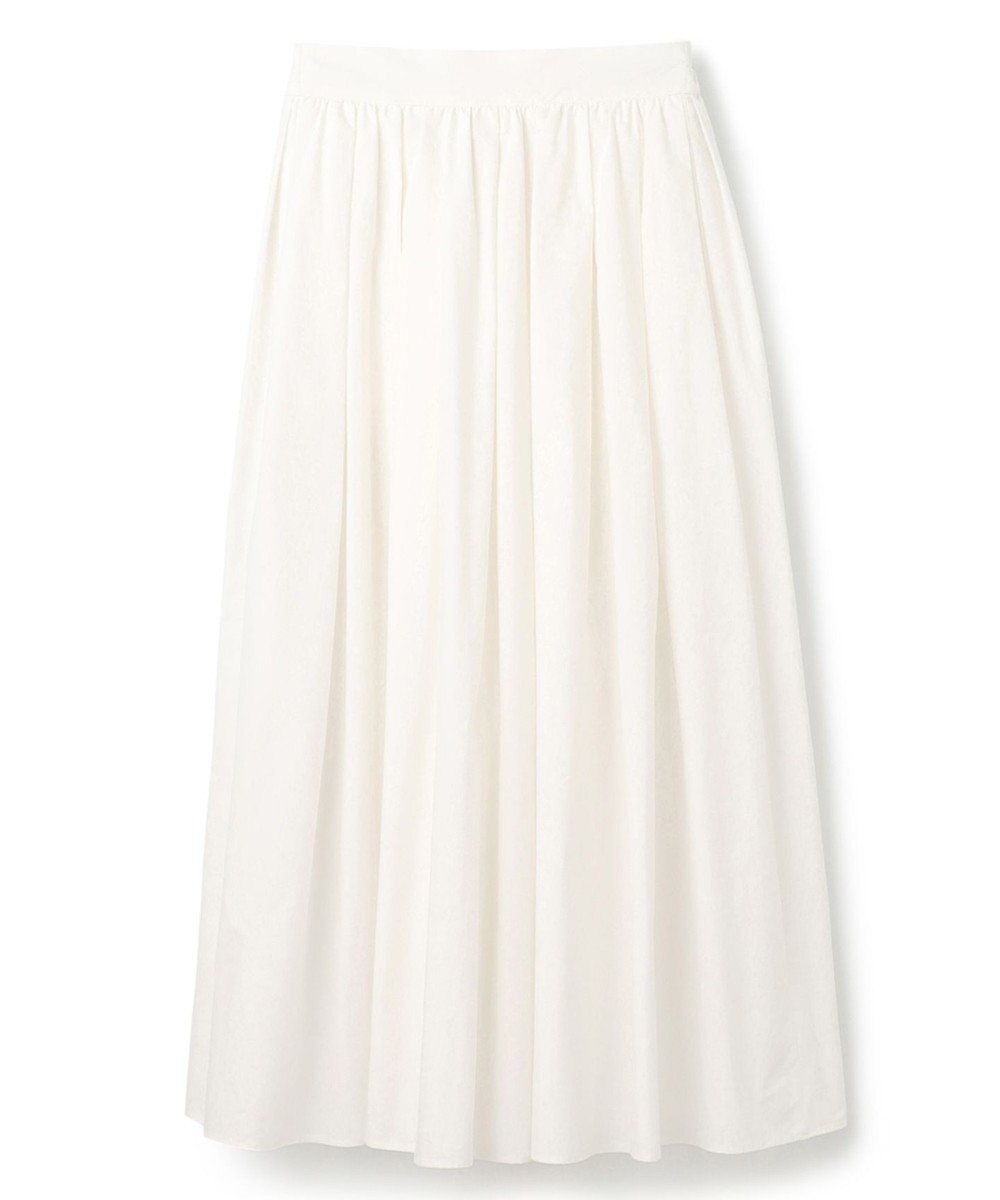 uncrave 【洗濯機洗い可】カラータイプライター フレアスカート（uncrave WHITE） 